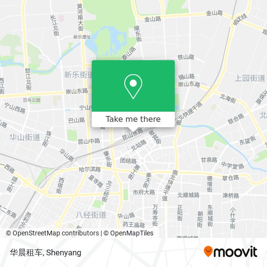 华晨租车 map
