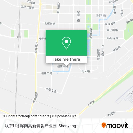 联东U谷浑南高新装备产业园 map