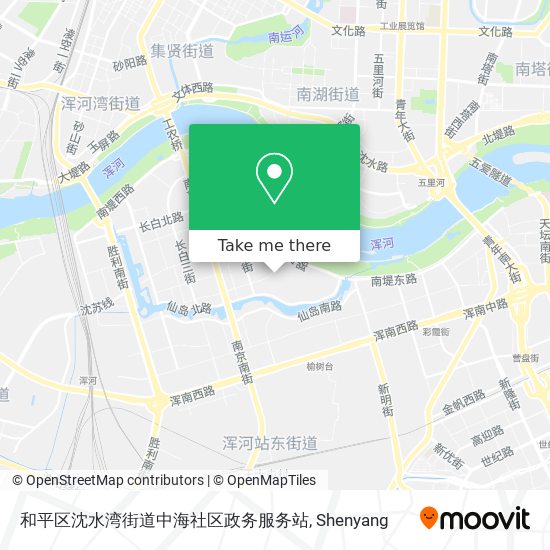 和平区沈水湾街道中海社区政务服务站 map