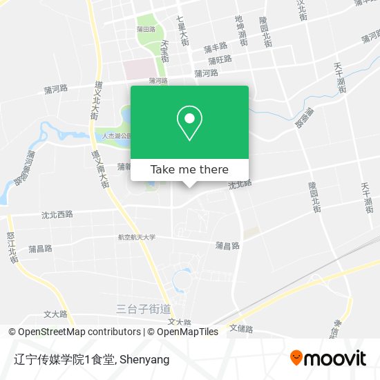 辽宁传媒学院1食堂 map