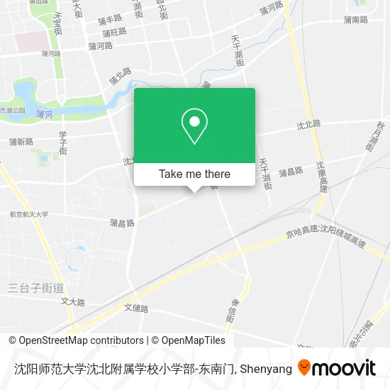 沈阳师范大学沈北附属学校小学部-东南门 map