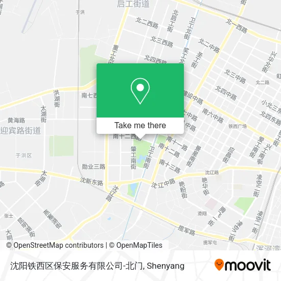 沈阳铁西区保安服务有限公司-北门 map