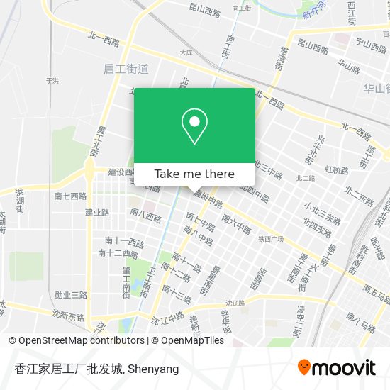 香江家居工厂批发城 map