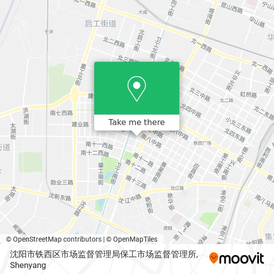 沈阳市铁西区市场监督管理局保工市场监督管理所 map