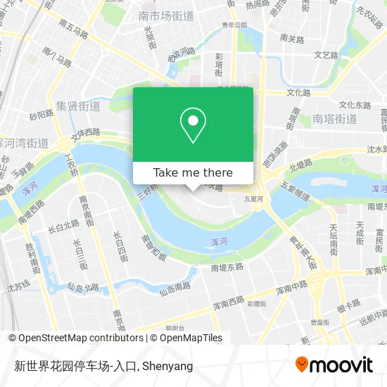 新世界花园停车场-入口 map