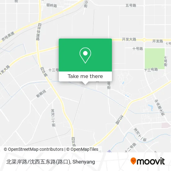 北渠岸路/沈西五东路(路口) map