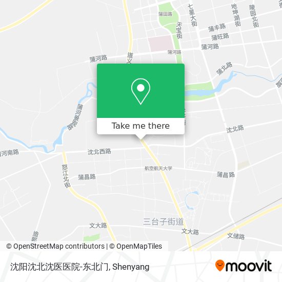 沈阳沈北沈医医院-东北门 map