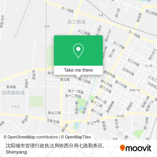 沈阳城市管理行政执法局铁西分局七路勤务区 map