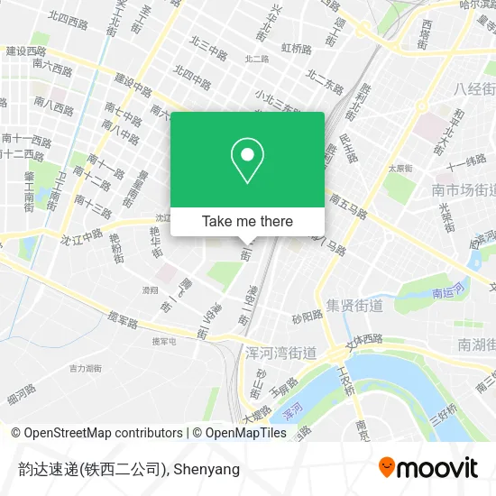 韵达速递(铁西二公司) map