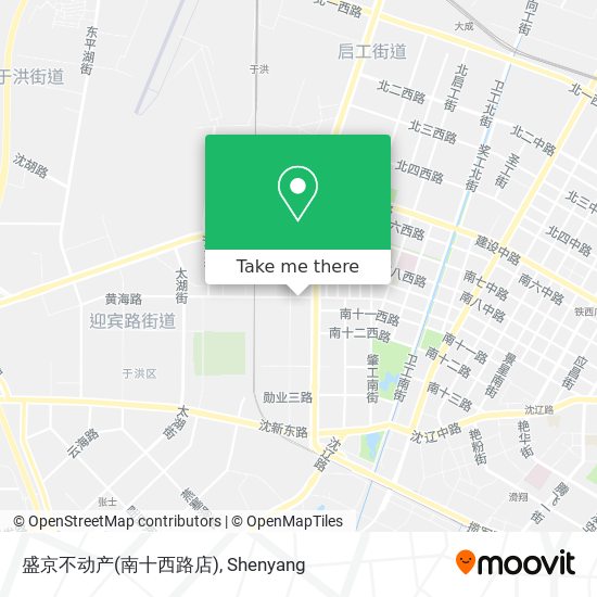盛京不动产(南十西路店) map