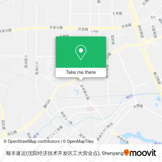顺丰速运(沈阳经济技术开发区工大营业点) map