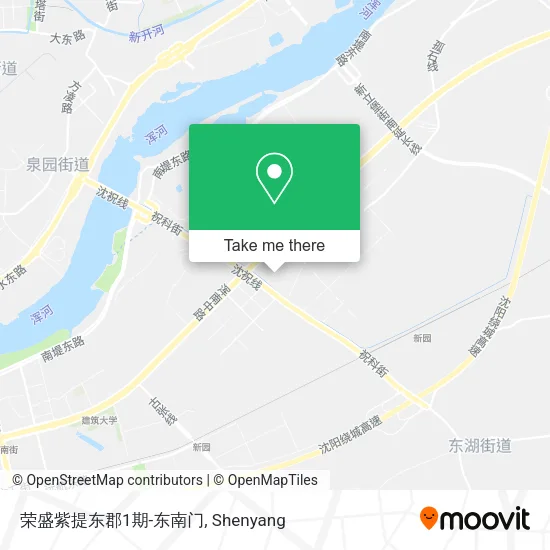 荣盛紫提东郡1期-东南门 map