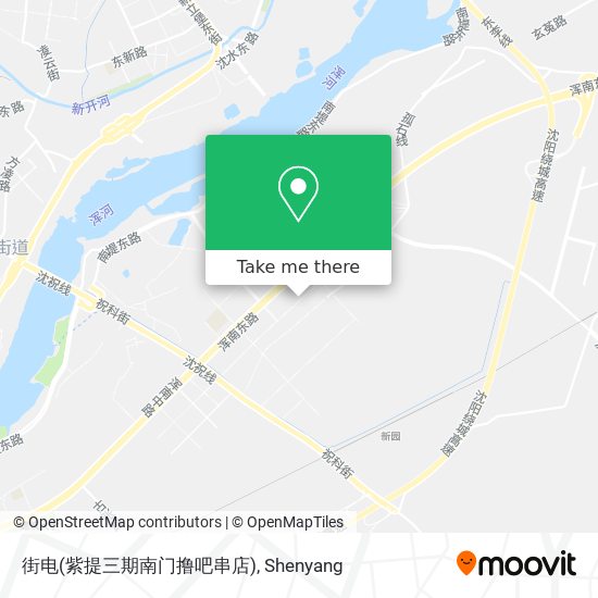 街电(紫提三期南门撸吧串店) map