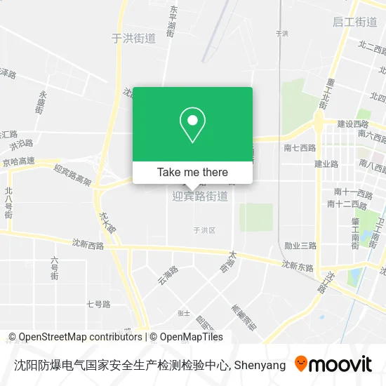 沈阳防爆电气国家安全生产检测检验中心 map