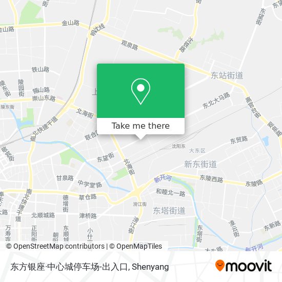 东方银座·中心城停车场-出入口 map