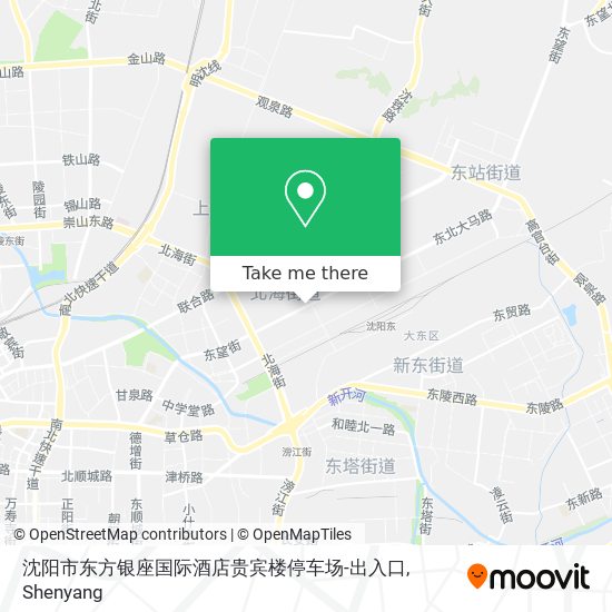 沈阳市东方银座国际酒店贵宾楼停车场-出入口 map