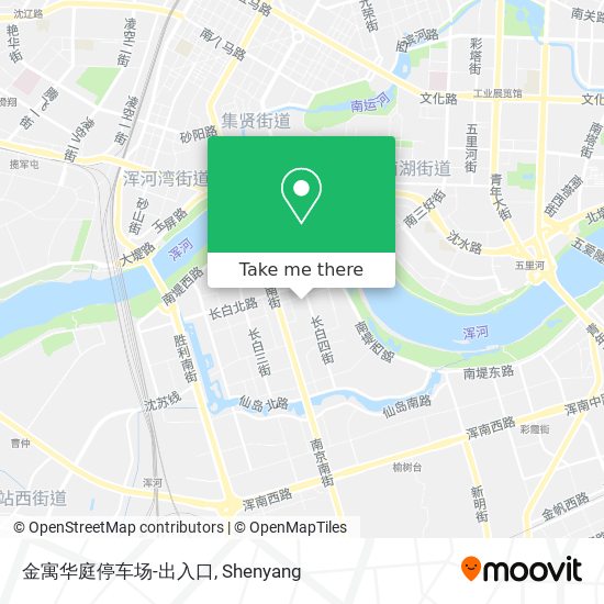金寓华庭停车场-出入口 map