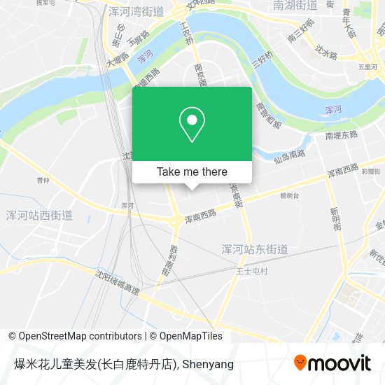 爆米花儿童美发(长白鹿特丹店) map