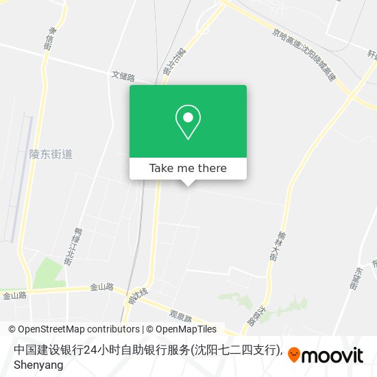中国建设银行24小时自助银行服务(沈阳七二四支行) map
