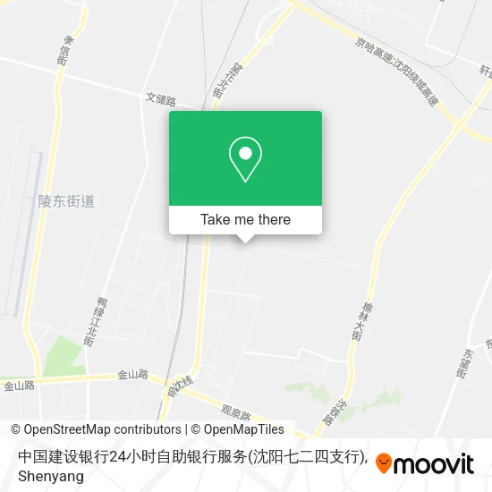 中国建设银行24小时自助银行服务(沈阳七二四支行) map