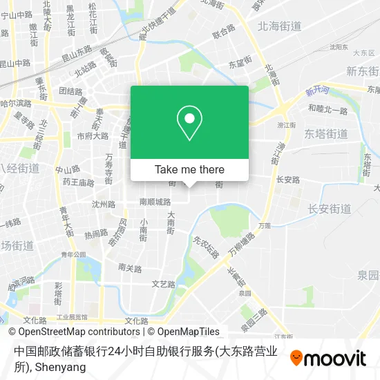 中国邮政储蓄银行24小时自助银行服务(大东路营业所) map