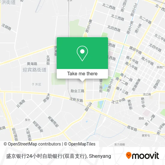 盛京银行24小时自助银行(双喜支行) map