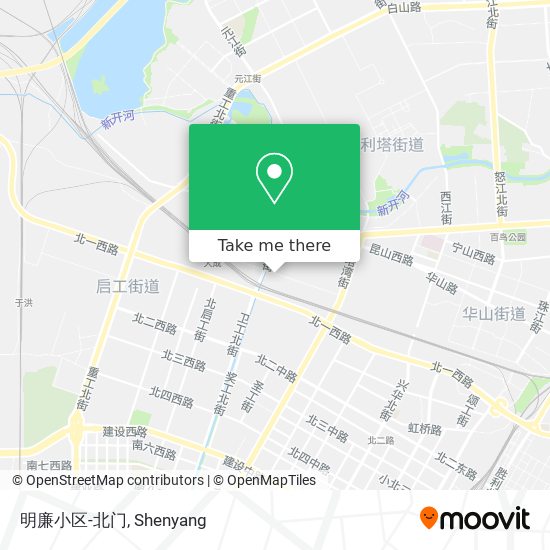 明廉小区-北门 map