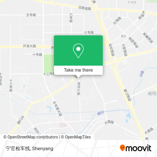 宁官检车线 map