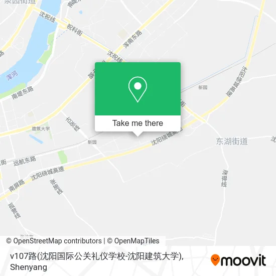 v107路(沈阳国际公关礼仪学校-沈阳建筑大学) map
