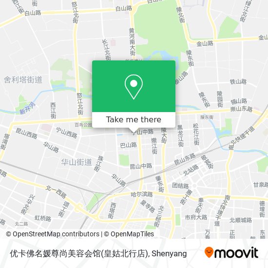 优卡佛名媛尊尚美容会馆(皇姑北行店) map