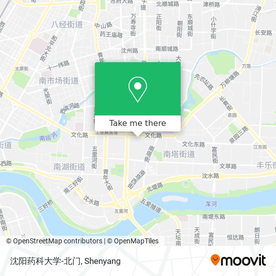 沈阳药科大学-北门 map