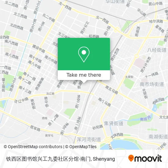 铁西区图书馆兴工九委社区分馆-南门 map