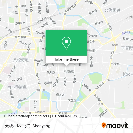 天成小区-北门 map