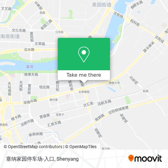 塞纳家园停车场-入口 map