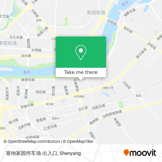 塞纳家园停车场-出入口 map