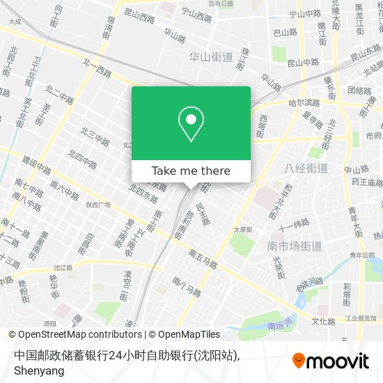 中国邮政储蓄银行24小时自助银行(沈阳站) map
