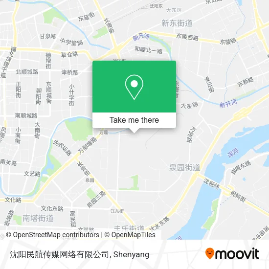 沈阳民航传媒网络有限公司 map
