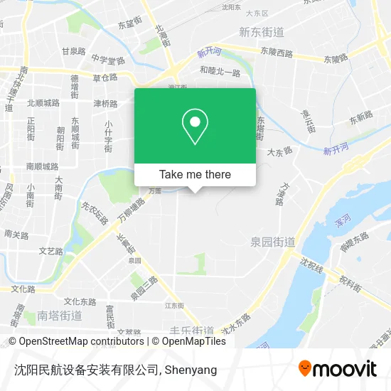 沈阳民航设备安装有限公司 map