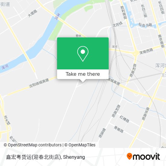 鑫宏粤货运(迎春北街店) map