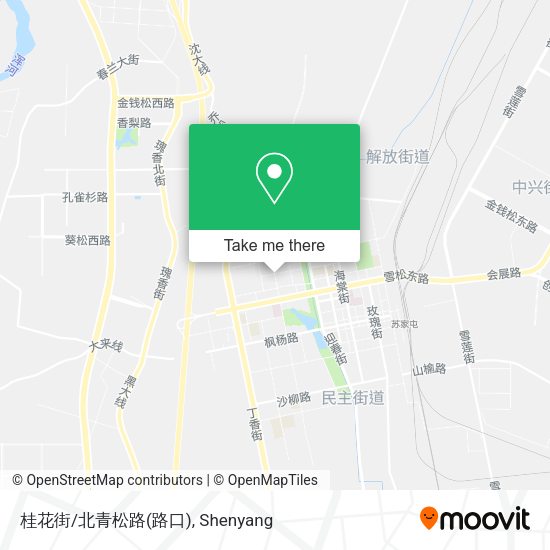 桂花街/北青松路(路口) map