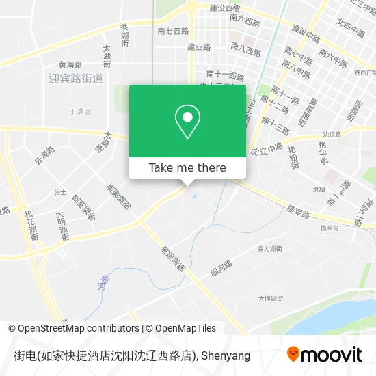 街电(如家快捷酒店沈阳沈辽西路店) map
