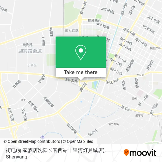 街电(如家酒店沈阳长客西站十里河灯具城店) map