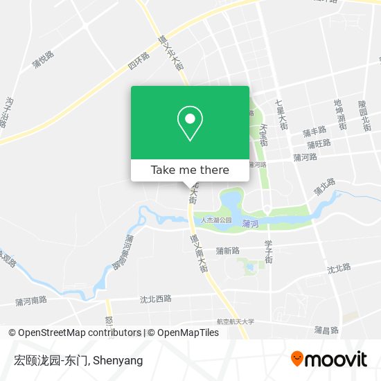 宏颐泷园-东门 map