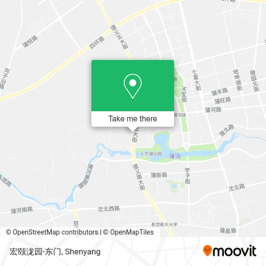 宏颐泷园-东门 map