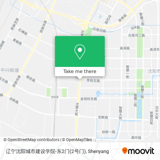 辽宁沈阳城市建设学院-东2门(2号门) map