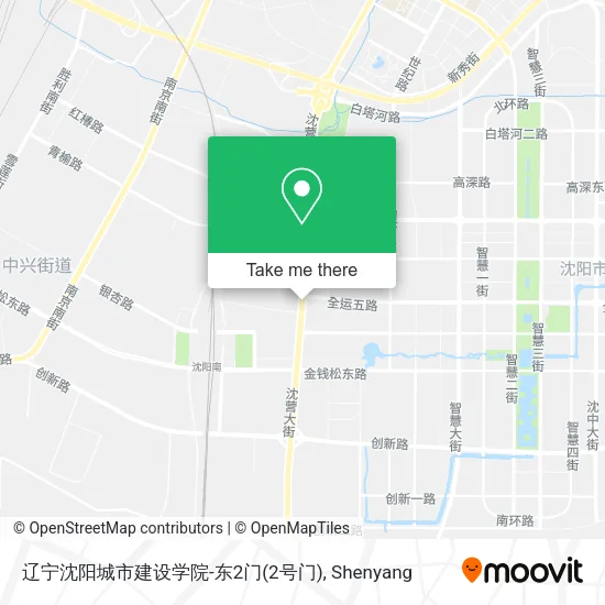 辽宁沈阳城市建设学院-东2门(2号门) map