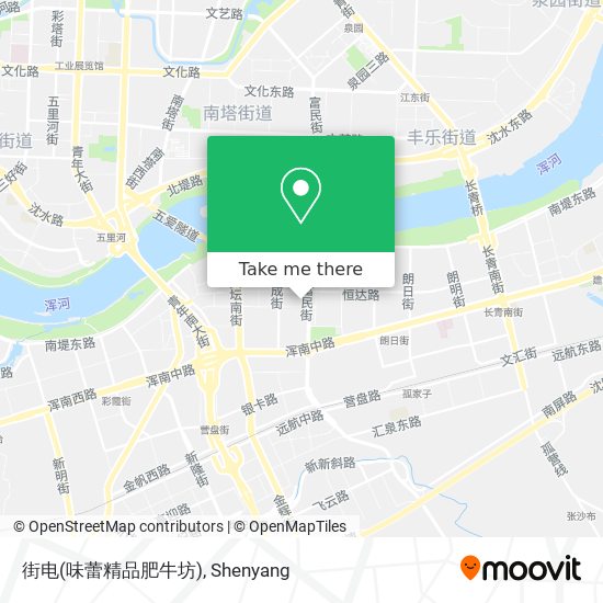 街电(味蕾精品肥牛坊) map