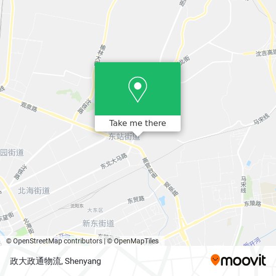 政大政通物流 map