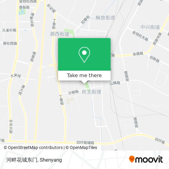河畔花城东门 map