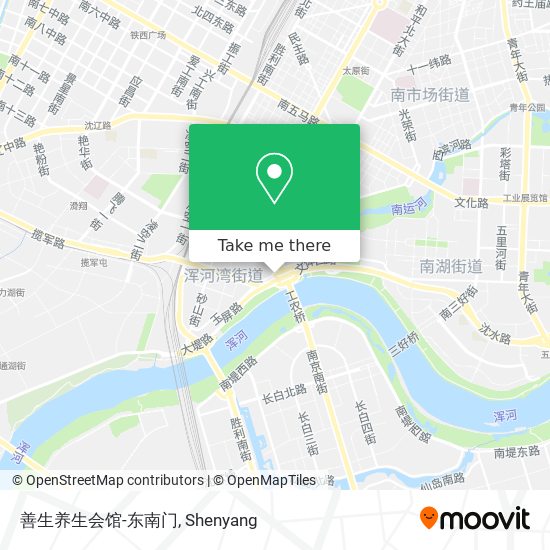 善生养生会馆-东南门 map